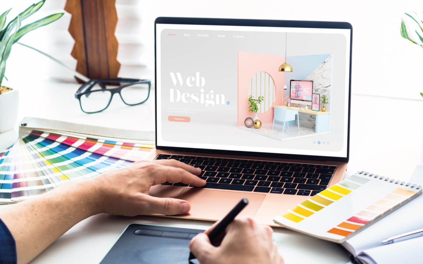 Web tasarım ajansı çalışma ekranı